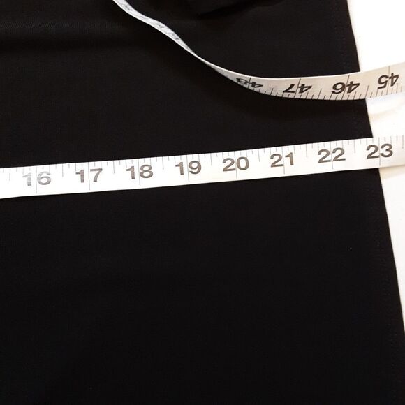 FAITH AND JOY Top Crepe and Lace Bouse With Bow size PXL Black Dove Gray… - Picture 7 of 13